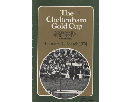 CHELTENHAM GOLD CUP 1974 RACECARD