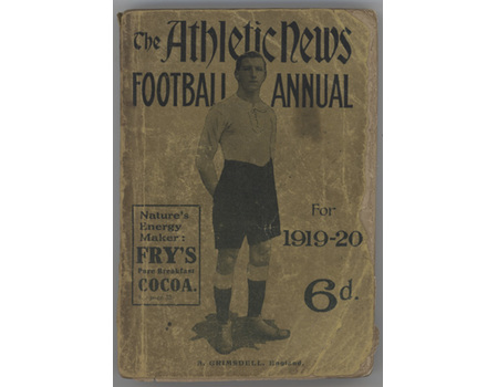 ATHLETIC NEWS FOOTBALL ANNUAL 1919-20