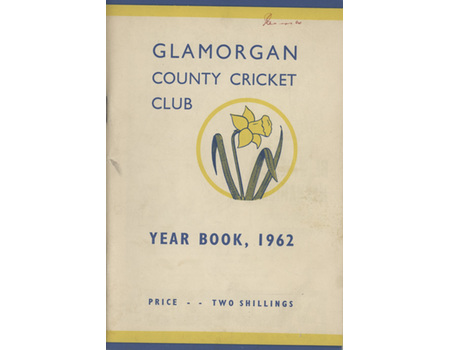 GLAMORGAN COUNTY CRICKET CLUB YEAR BOOK 1962