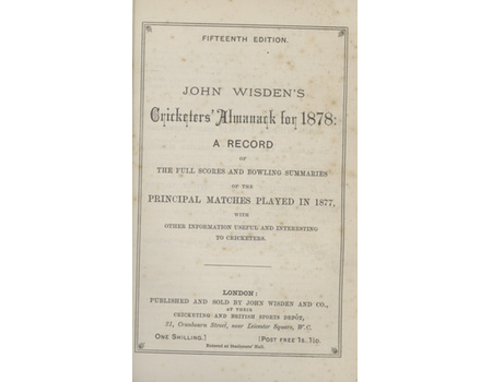 WISDEN CRICKETERS