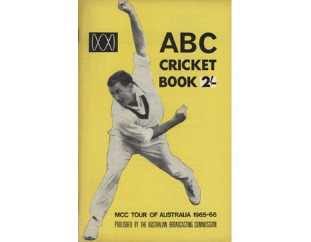 ABC CRICKET BOOK: ENGLAND TOUR TO AUSTRALIA 1965-66