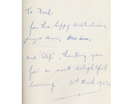 ON TOUR WITH BRADMAN