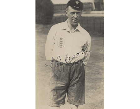 TOMMY COOK (SUSSEX, BRIGHTON & HOVE ALBION & ENGLAND) 1925 CRICKET/FOOTBALL PHOTOGRAPH