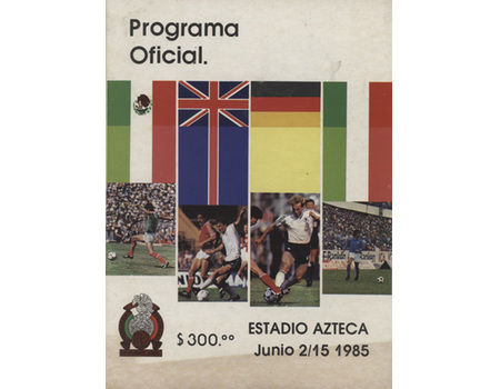 CIUDAD DE MEXICO CUP/AZTECA 200 TOURNAMENT 1985 FOOTBALL BROCHURE 