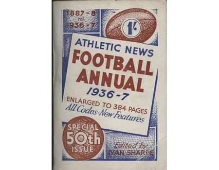 ATHLETIC NEWS FOOTBALL ANNUAL 1936-37