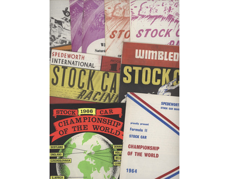 STOCK CAR RACING PROGRAMMES 1964-66 (WIMBLEDON) X 11