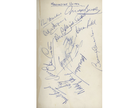 MANCHESTER UNITED FOOTBALL BOOK NO.2 (MULTI SIGNED, INCLUDING BEST, CHARLTON, LAW, BUSBY)