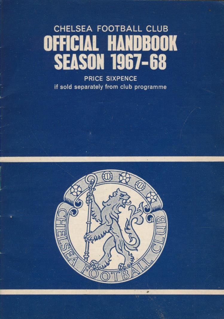CHELSEA FOOTBALL CLUB OFFICIAL HANDBOOK 196768 Football Club Annuals