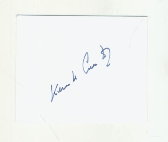 KEN CRANSTON CRICKET AUTOGRAPH - Individual Cricket Autographs A-F ...