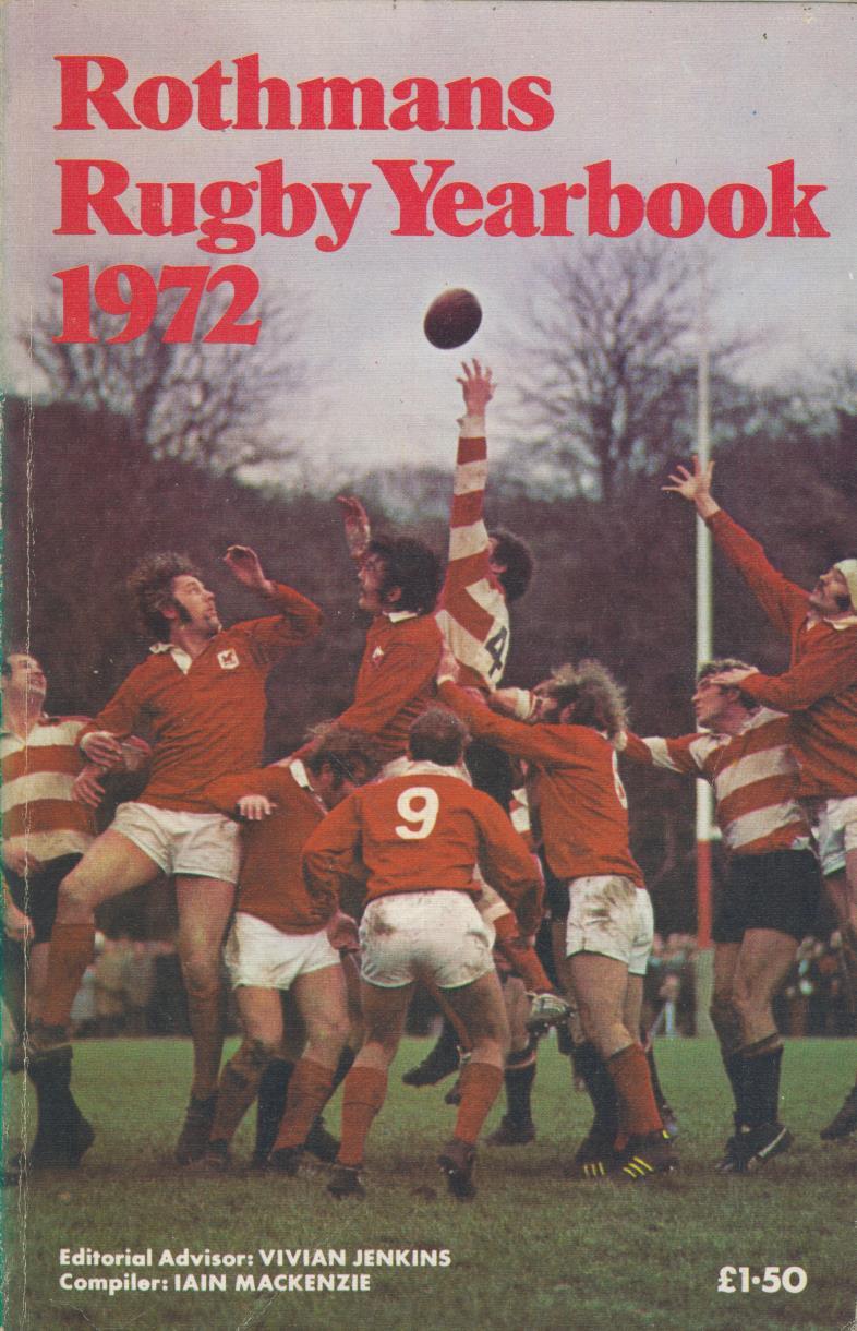 ROTHMANS RUGBY YEARBOOK 1972 Rothmans Rugby Yearbooks
