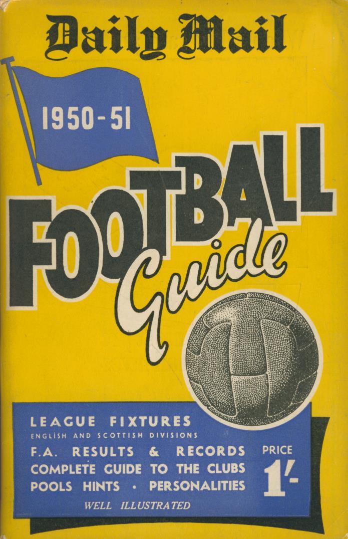 DAILY MAIL FOOTBALL GUIDE 195051 Football Annuals & Periodicals
