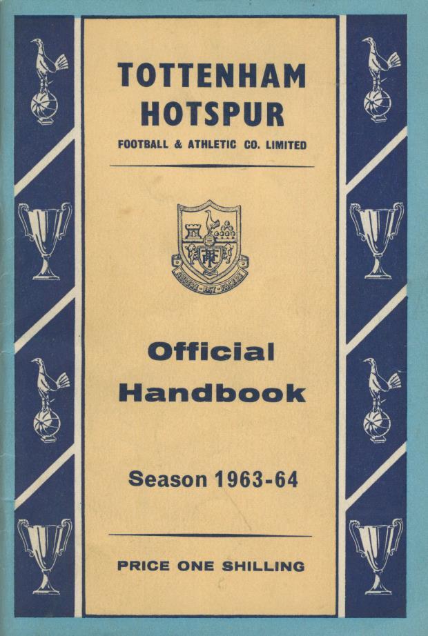 TOTTENHAM HOTSPUR FOOTBALL CLUB HANDBOOK 196364 Football Club