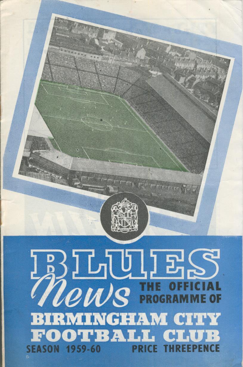 Birmingham City V Manchester City 1959 60 Football Programme Football
