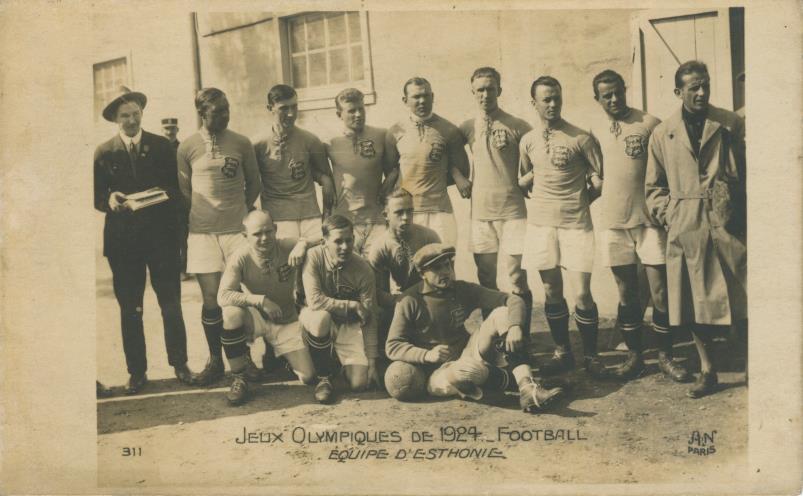 ESTONIA FOOTBALL TEAM 1924 (PARIS OLYMPICS) POSTCARD Football Teams