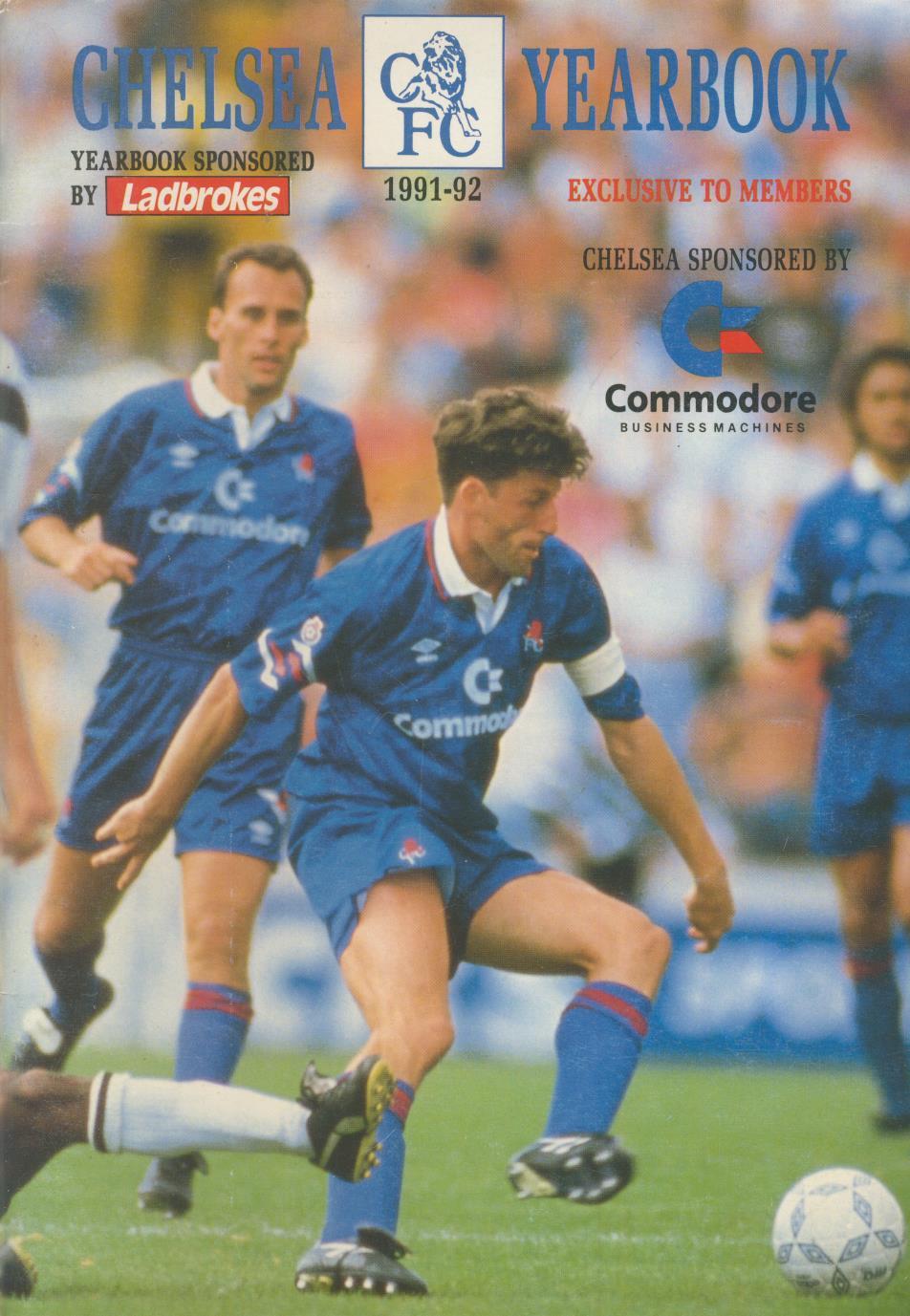 CHELSEA OFFICIAL CLUB YEARBOOK 199192 Football Club Annuals
