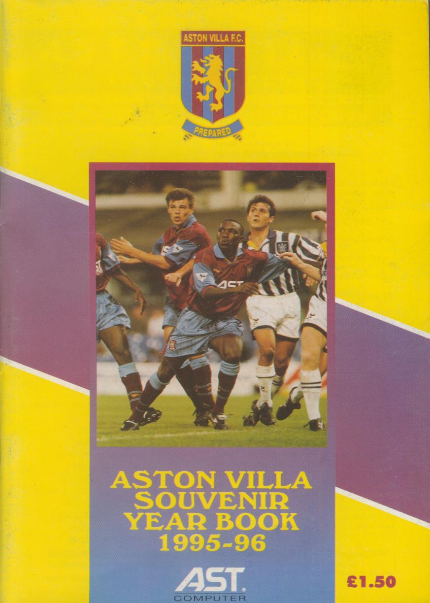 ASTON VILLA YEAR BOOK 199596 Football Club Annuals