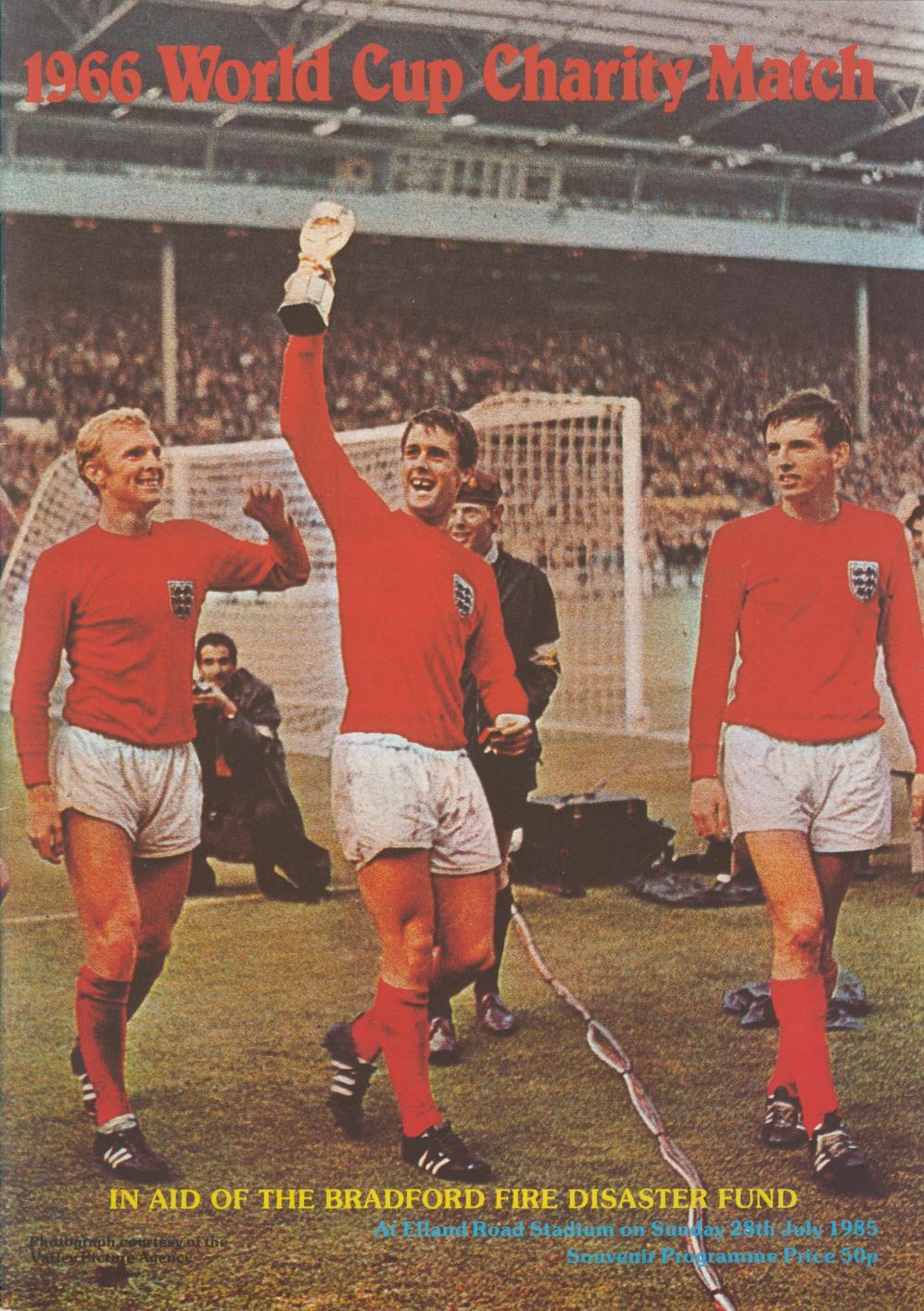 1966 World Cup Charity Match 1985 Football Programme In Aid Of Bradford Fire Disaster Fund Representative Football Match Programmes Sportspages Com