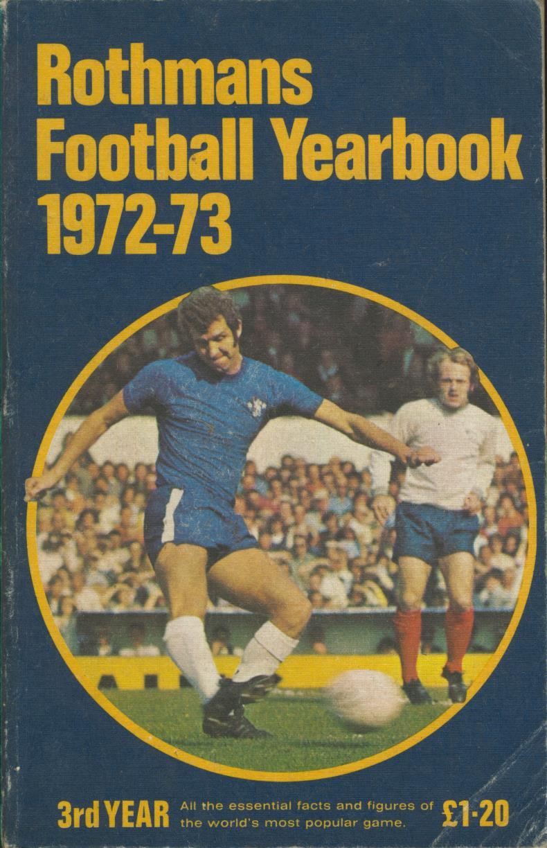 ROTHMANS FOOTBALL YEARBOOK 197273 Rothmans Football Yearbooks