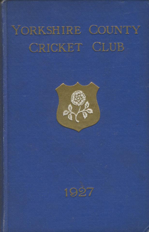 YORKSHIRE COUNTY CRICKET CLUB 1927 [ANNUAL] Yorkshire Yearbook