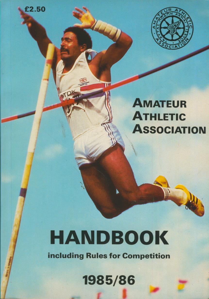AMATEUR ATHLETIC ASSOCIATION HANDBOOK 1985/86 General Athletics Books