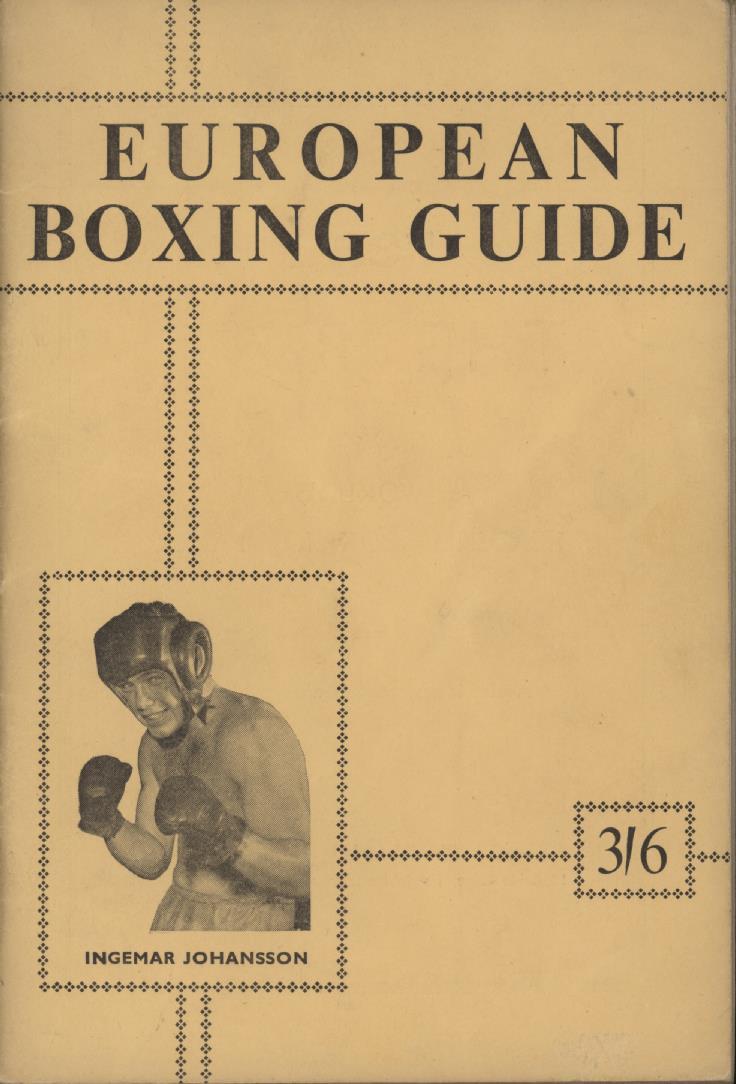 EUROPEAN BOXING GUIDE 195859 RECORDS OF ALL EUROPEAN AND EMPIRE