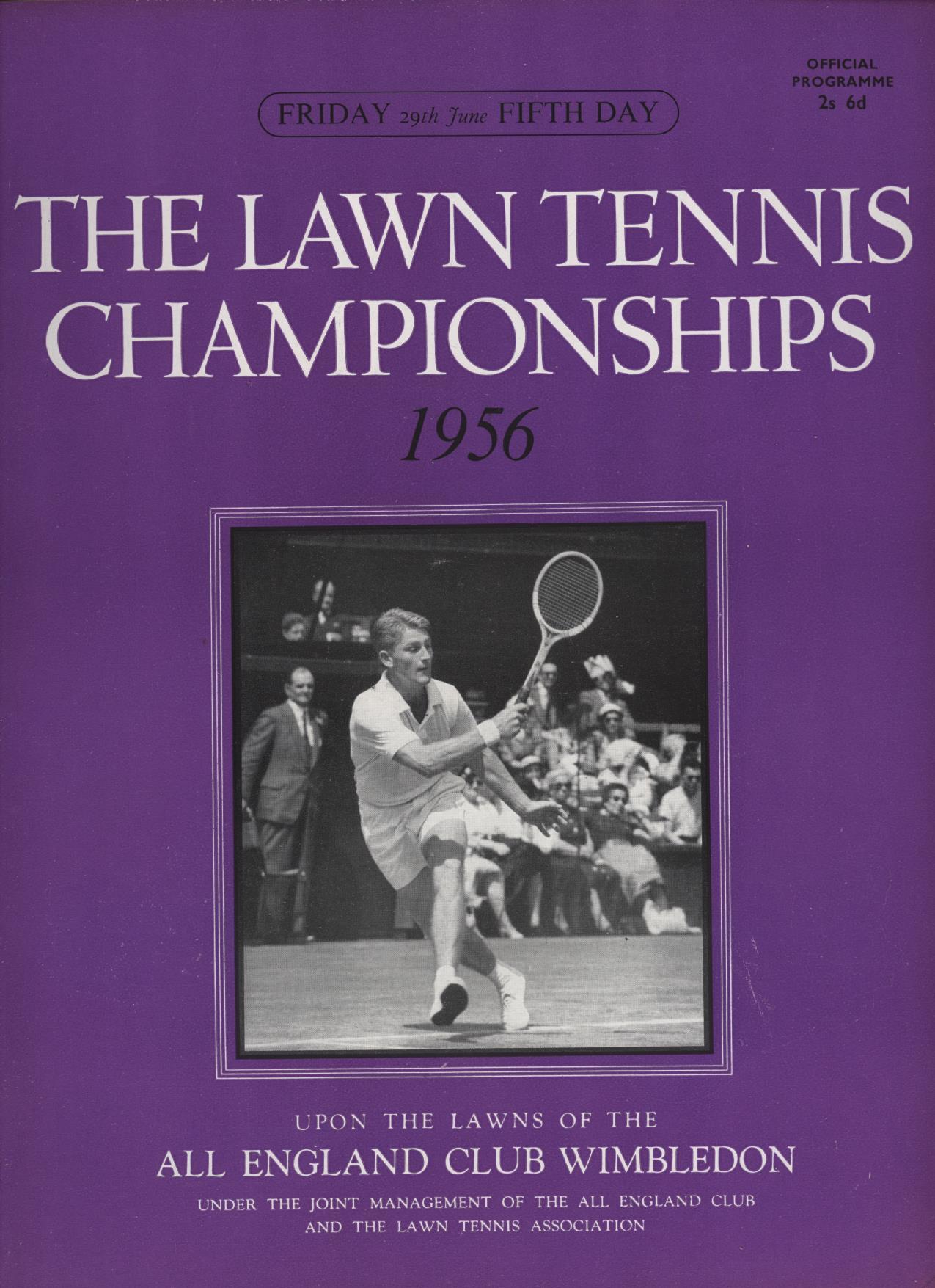 WIMBLEDON CHAMPIONSHIPS 1956 (DAY 5) TENNIS PROGRAMME