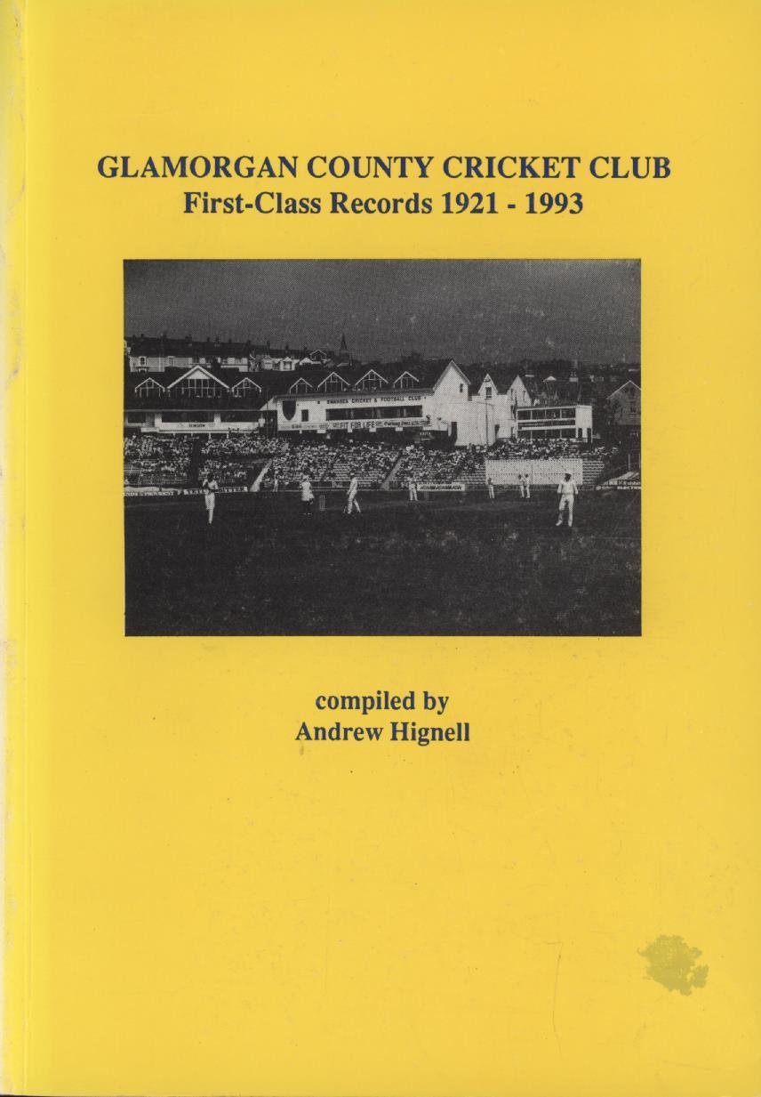 COUNTY CRICKET CLUB FIRSTCLASS RECORDS 19211993 Cricket