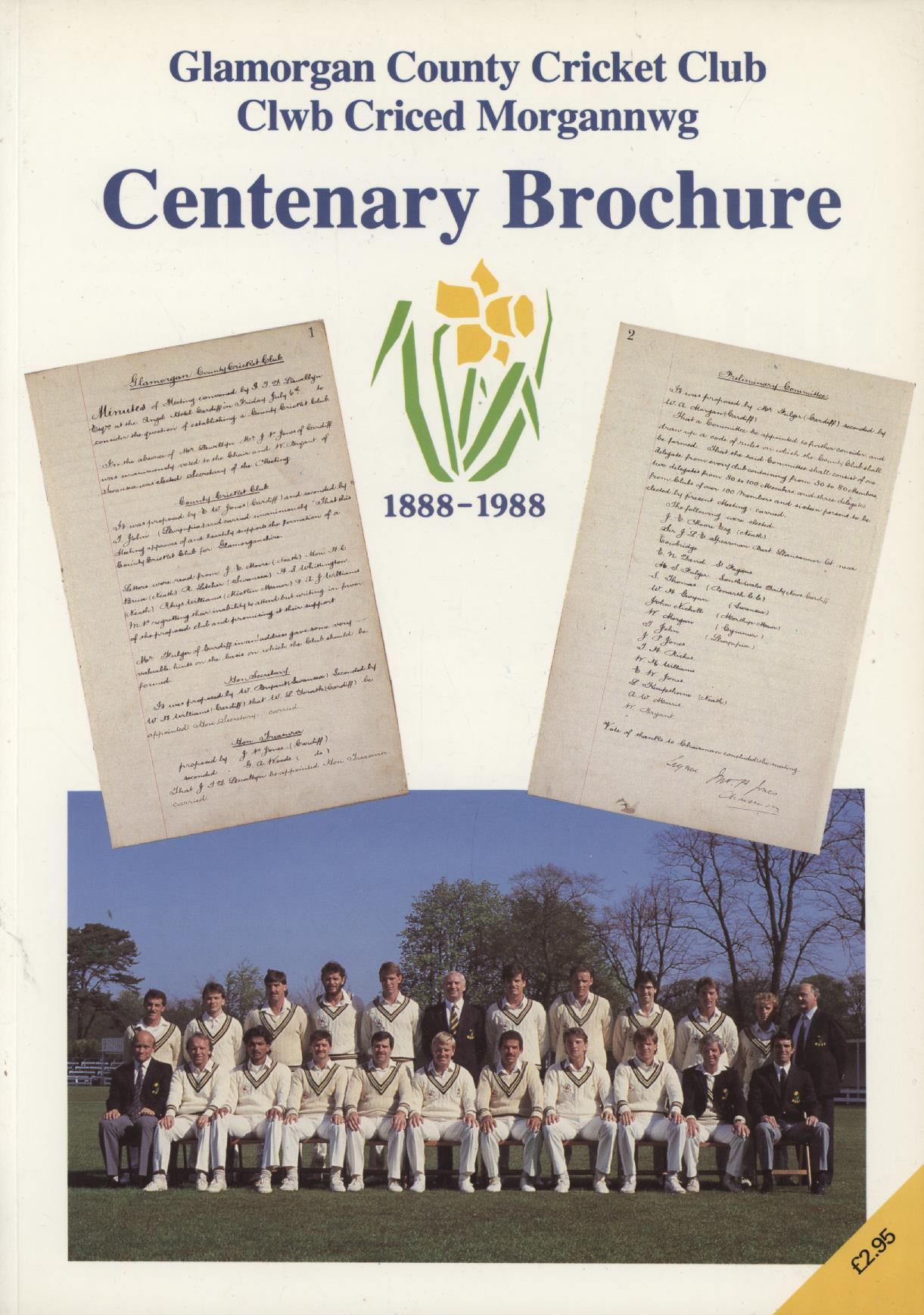 COUNTY CRICKET CLUB CENTENARY BROCHURE 18881988 Cricket