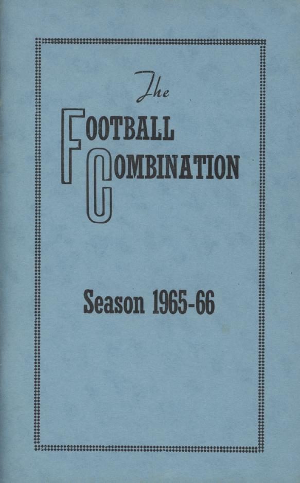THE FOOTBALL COMBINATION 196566 HANDBOOK Football Annuals