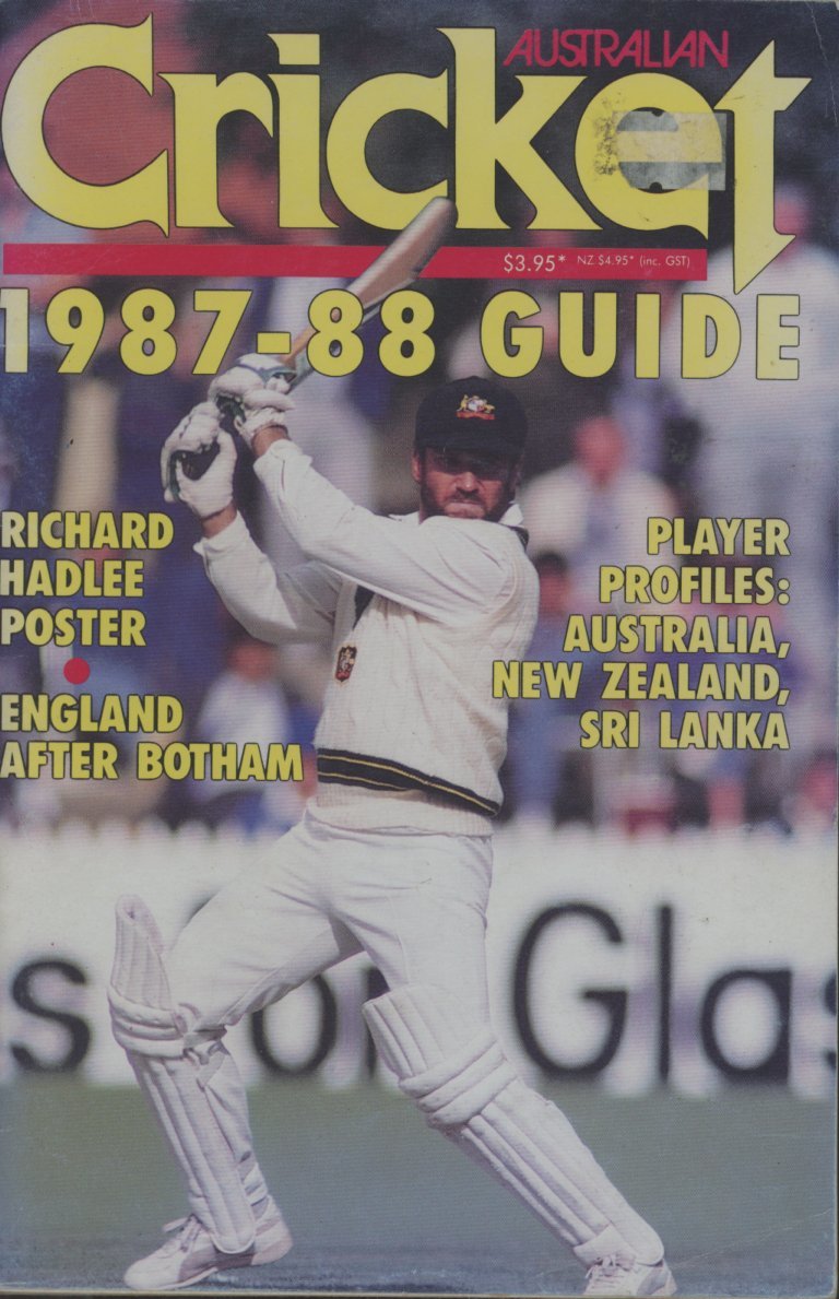 AUSTRALIAN CRICKET GUIDE 198788 Tour guide