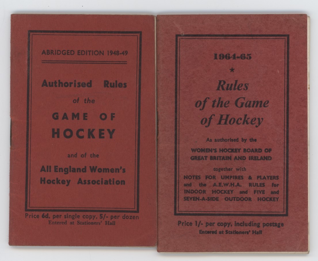 RULES OF THE GAME OF HOCKEY 1948 AND 1964