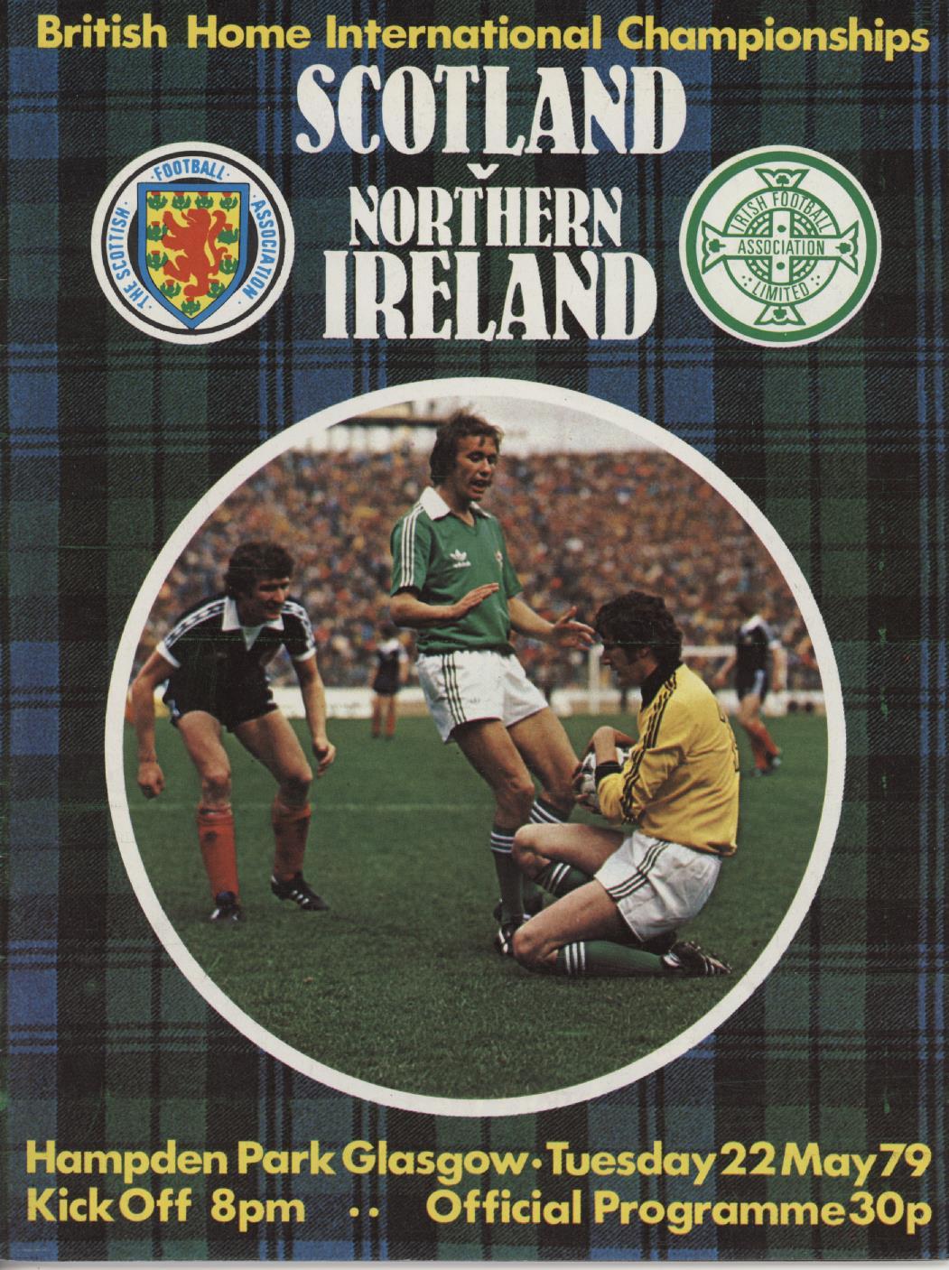 SCOTLAND V NORTHERN IRELAND 1979 FOOTBALL PROGRAMME Football