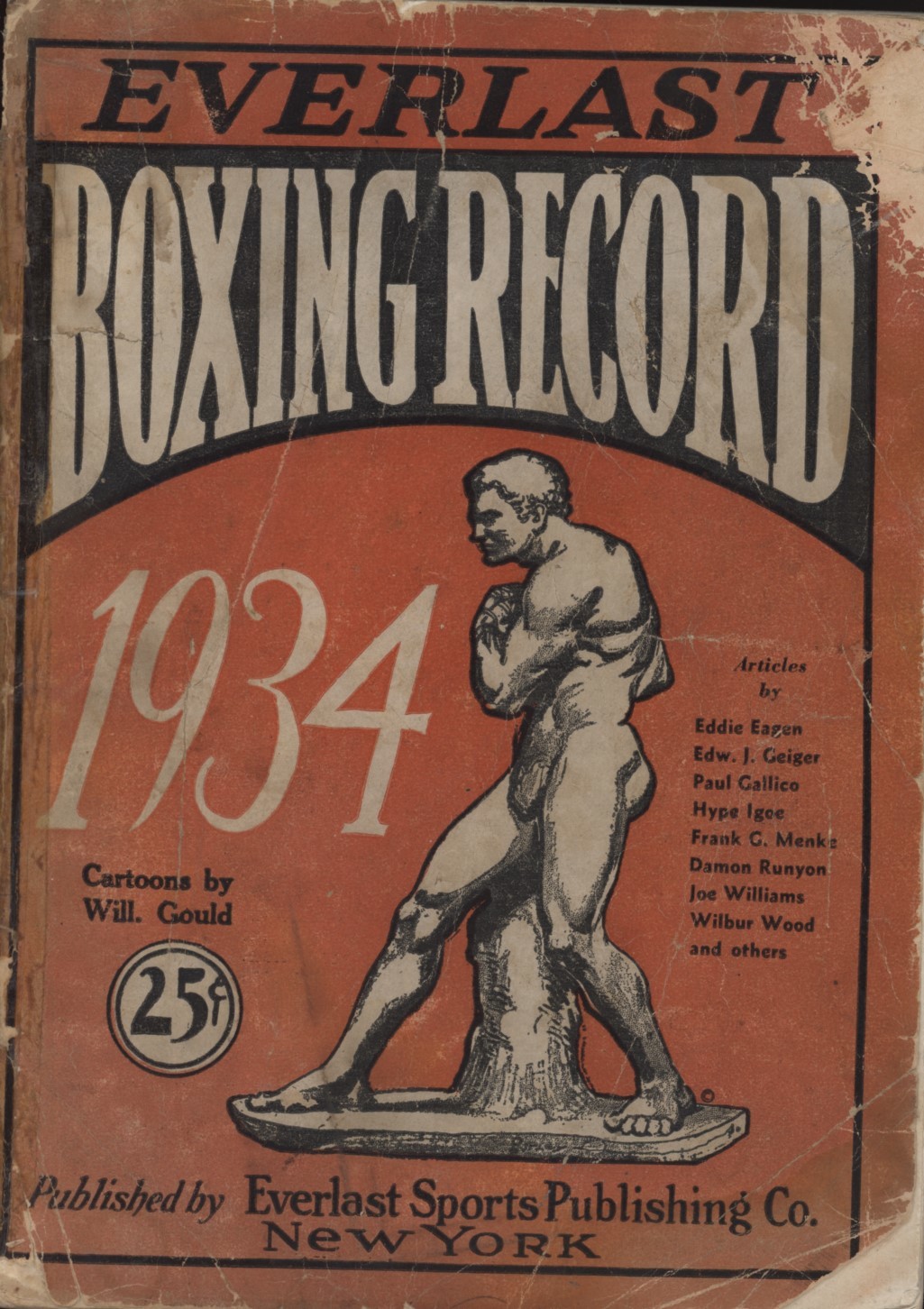 EVERLAST BOXING RECORD FOR 1934 Boxing Annuals