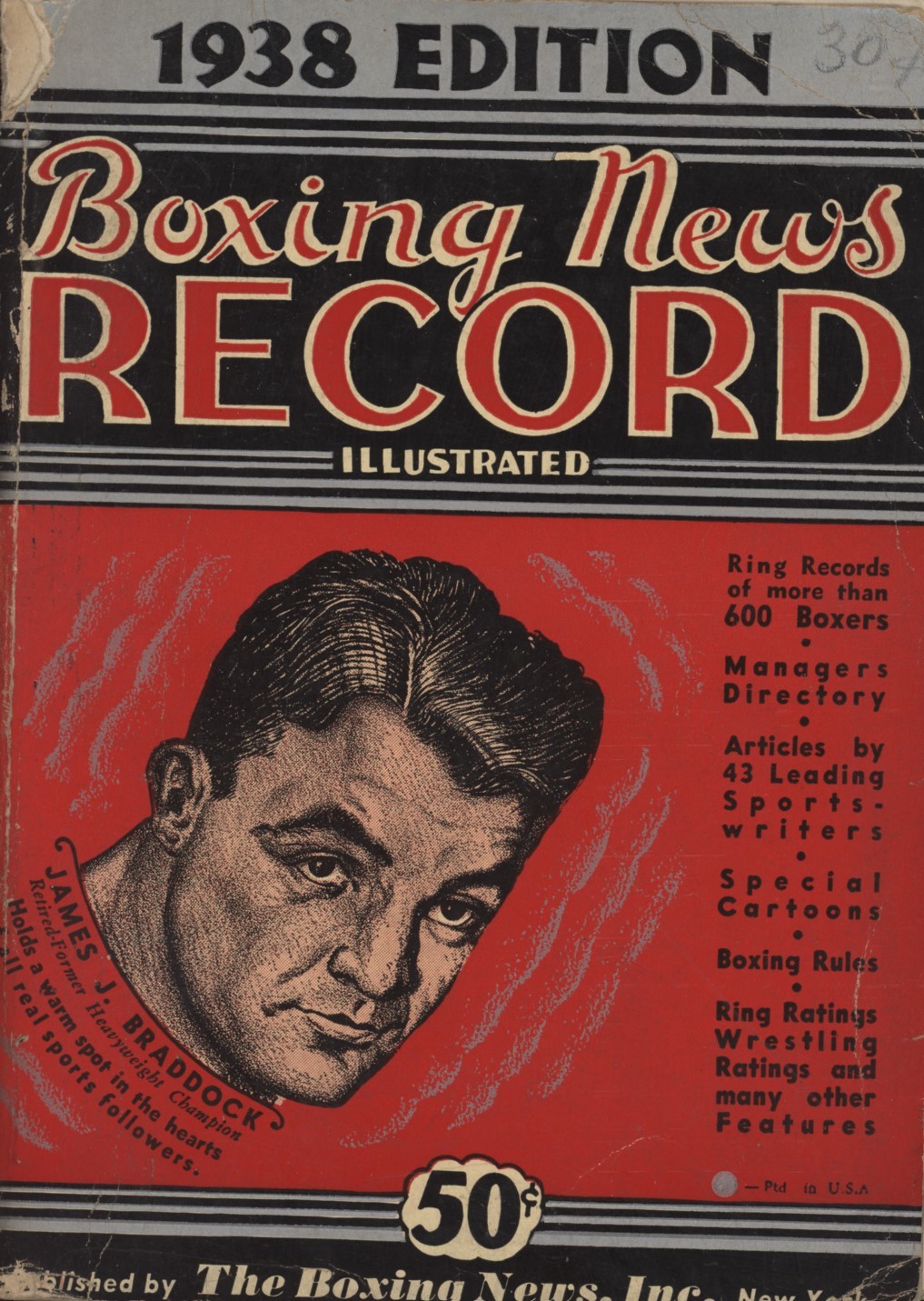 BOXING NEWS RECORDS ILLUSTRATED 1938 EDITION Boxing Annuals