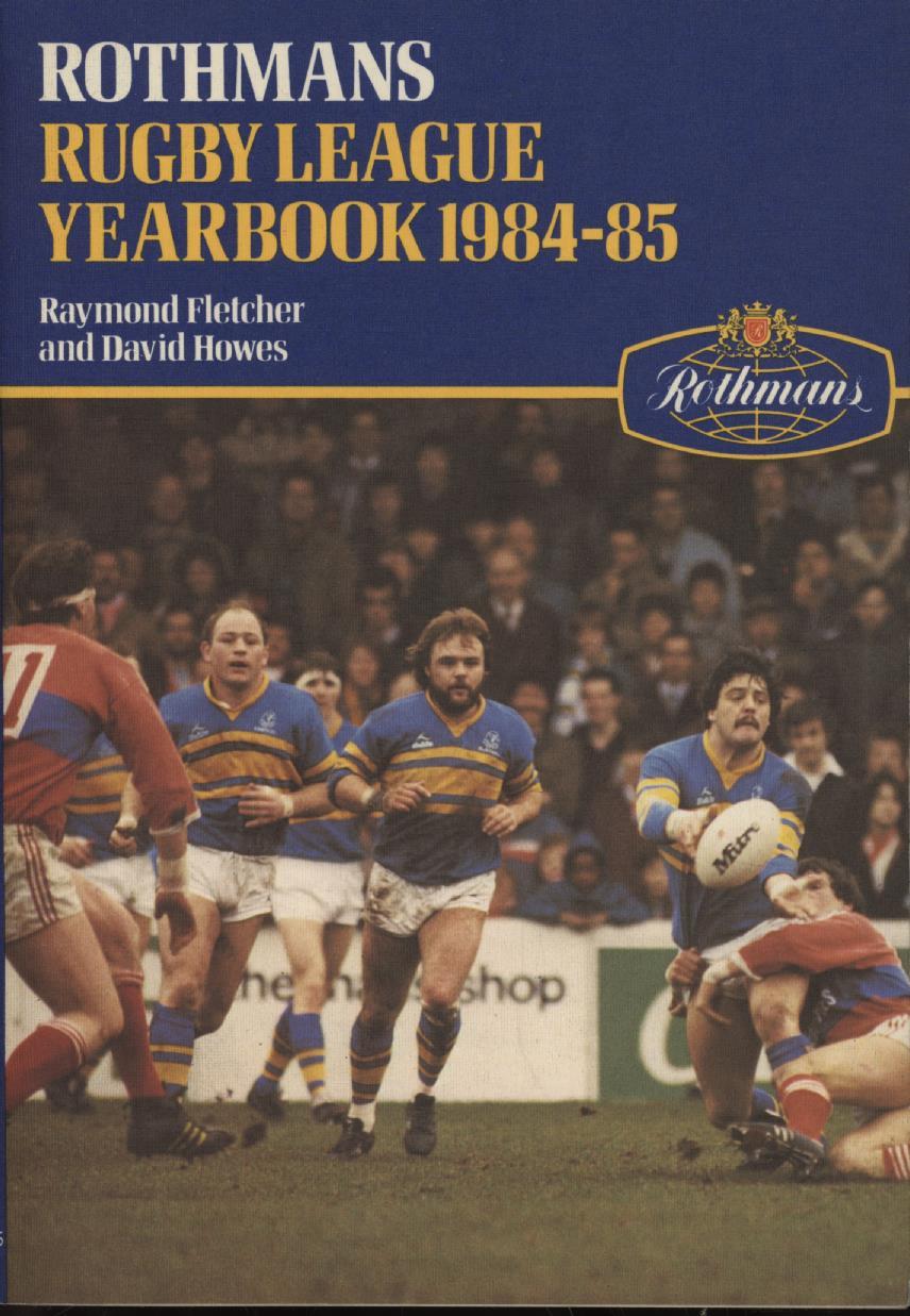 ROTHMANS RUGBY LEAGUE YEARBOOK 198485