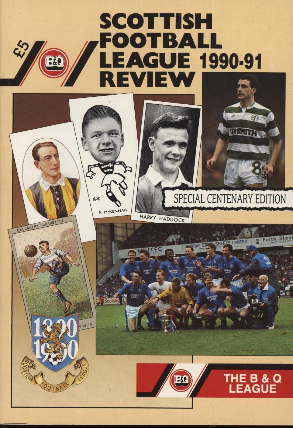 THE B&Q SCOTTISH FOOTBALL LEAGUE REVIEW 199091 Football Annuals