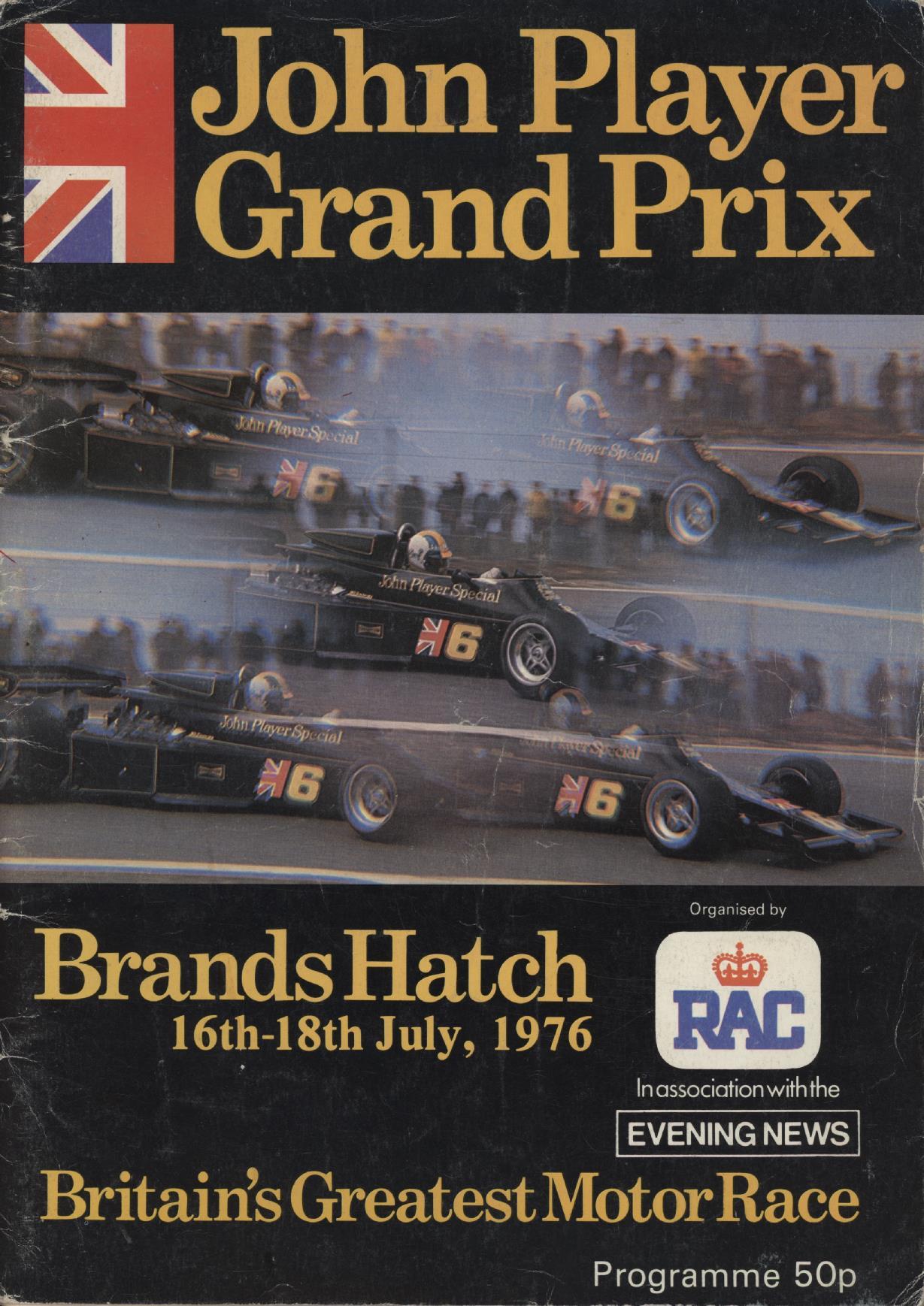 BRITISH GRAND PRIX 1976 OFFICIAL PROGRAMME Grands Prix Programmes