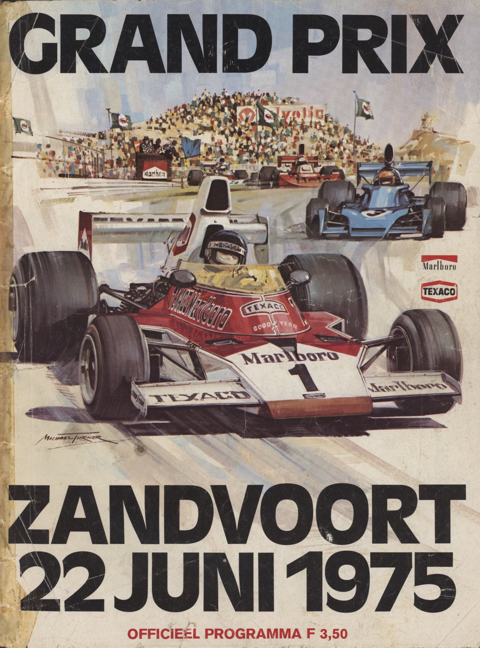 DUTCH GRAND PRIX 1975 OFFICIAL PROGRAMME (JAMES HUNT'S FIRST WIN