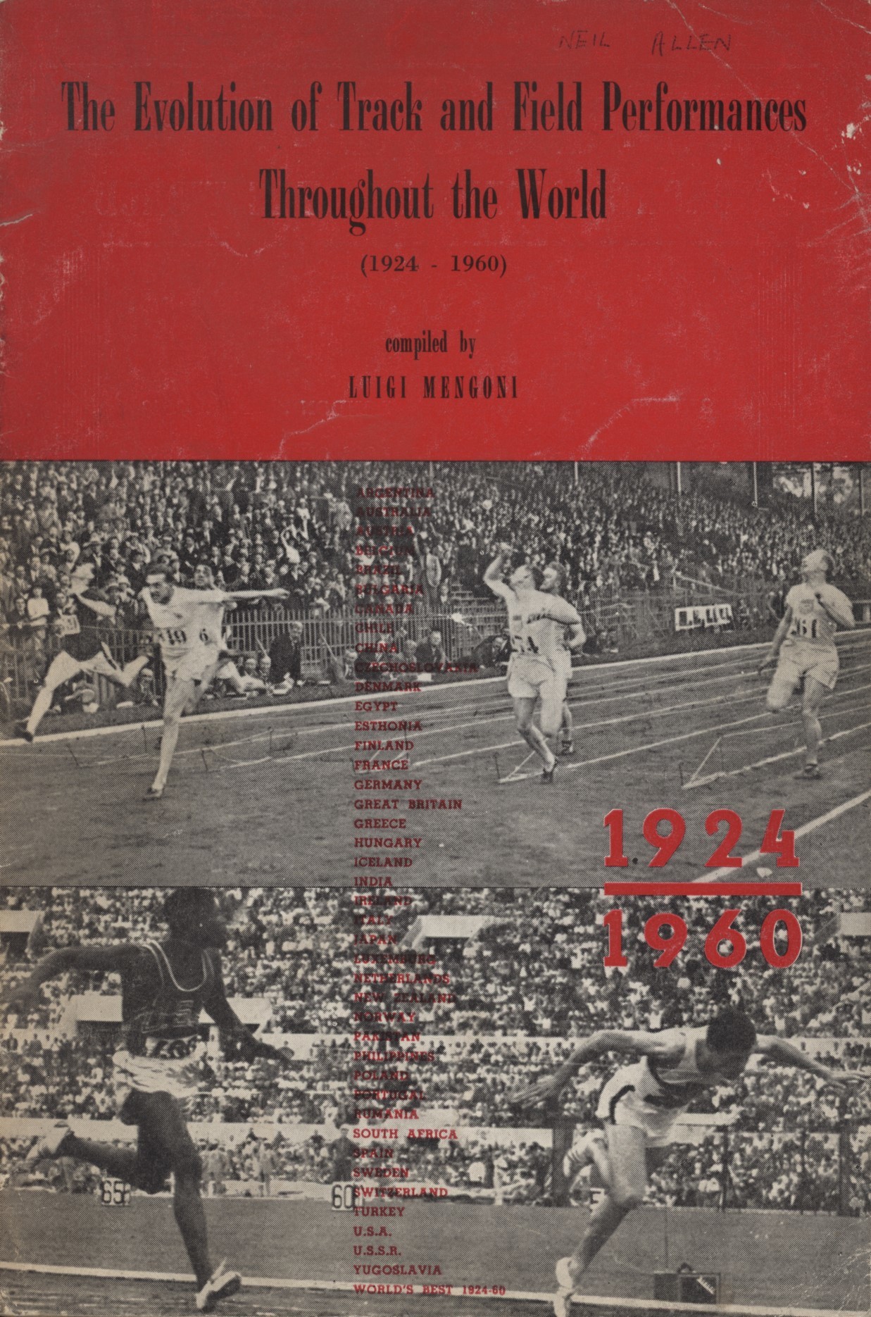 THE EVOLUTION OF TRACK AND FIELD PERFORMANCES THROUGHOUT THE WORLD ...