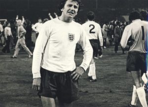 Roy McFarland photograph as England goes out of the FIFA World Cup in 1973 against Poland